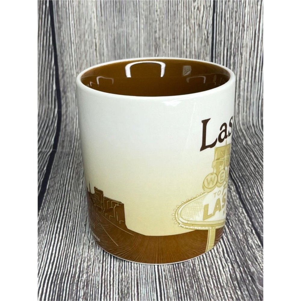 2012 Starbucks LAS VEGAS Welcome Sign Strip Coffee Mug Collector Series 16 oz - Picture 2 of 6